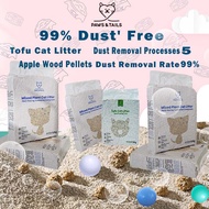 【PAWS&TAILS】Cat fast Clumping Tofu | mixed cat litter | Cat Sand Toilet Kucing | pasir kucing | 猫砂