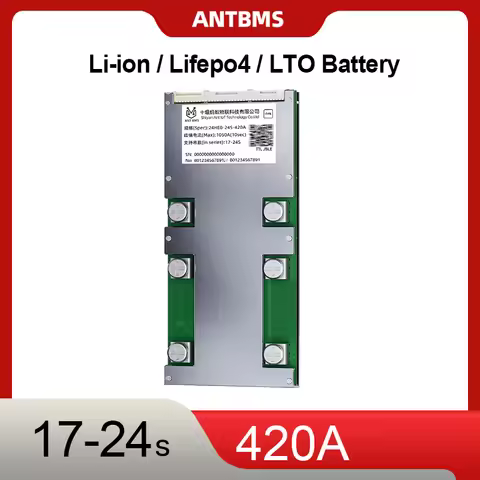17-24S 420A SMART ANT BMS 18S 19S 20S 21S 22S 23S High Precision BMS WITH BT APP Support Android IOS