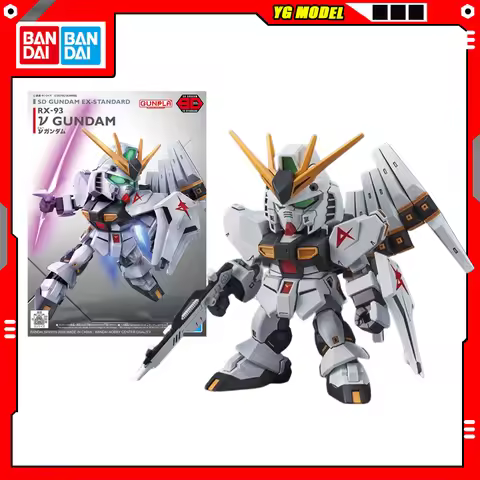 BANDAI SD Gundam EX Standard RX-93 EW Gunpla Model Kit Assembly Strike Freedom Unicorn Wing GUNDAM A