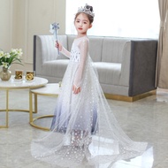 Frozen 2 Elsa Dress Christmas Party Dresses For Girls Princess Cosplay Costume Baby Kids Birthday Outfit Gift