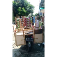 Gerobak Kopi Keliling Kayu Motor