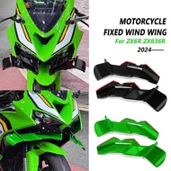 For ZX-6R ZX6R zx-6r 2024 2025 ZX636R Motorcycle Front Spoiler Wing Front Winglet Lip Fairing Small 