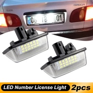 2pcs LED License Plate Light For Toyota Corolla Crown S180 Noah Voxy Starlet EP91 Previa ACR50 GSR50