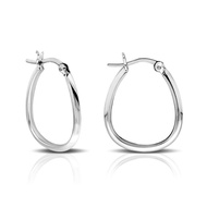 Silver Hoop Earrings - Hoop Silver Earrings