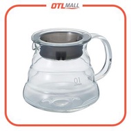 HARIO - V60雲朵咖啡壺 玻璃下壺 (360ml, 1-3杯) XGSR-36-TB【平行進口產品】