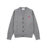 Ami Paris Sweater 小愛心刺繡開衫V領羊毛針織衫外套男女同款