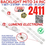 MITO 24 INCH TV BACKLIGHT 2411 MS-L1936V1 MS-L2151 V1 MS-L2668 V2 CX236DLEDM JL.D24041330-006AS-M