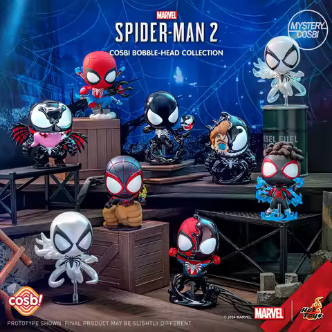 OFFICIAL Hot Toys Marvel Spider-Man 2 Peter Parker Venom COSBI Blind Box Bobble-Head Figures Exclusi