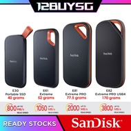 SanDisk Portable SSD E30 Extreme E61 Pro E81 E82 Read Speed 800MB/s 1050MB/s 2000MB/s 3800MB/s 1TB 2