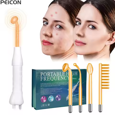Electrotherapy Wand High Frequency Electrode Glass Tube Wand for Face Skin Tightening Machine Facial