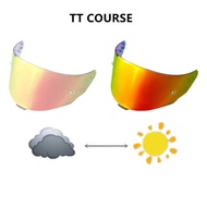 T TTC Helmet Lens Aurora Red to Dark Red REVO Color-changing Lens TTC High-Strength Ultraviolet Wind
