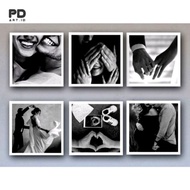 5-Piece Printed Photo Frame + 8R Size Block Photo Frame 20x20 cm/