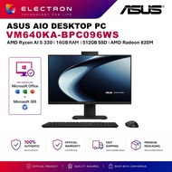 ASUS AIO VM640KA-BPC096WS / VM640KA-WPC086WS 24" FHD All-in-One PC (AI 5 330, 16GB, 512GB, AMD, W11P