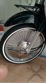 ยางขอบขาวรุ่นเก่า vee rubber (คู่) วีรับเบอร์