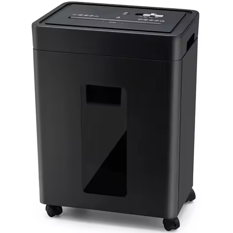 20L A4 Paper Shredder Micro Cut 2mm*12mm P5 Level 8 Sheets Applicable for Small Offices and Homes fo