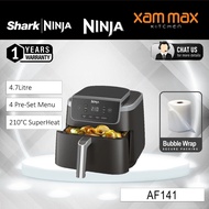 Ninja AF141 Air Fryer Pro 4.7L, Air Crisp Technology, 4 programmable settings, Air Fry, Roast, Re-he