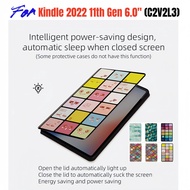 For Kindle 2022 11th Generation 6.0-inch Case Kindle C2V2L3 Ereader Protective Case Fashion Checkere