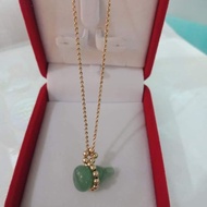 MONEYJAR JADE NECKLACE 10K GOLD