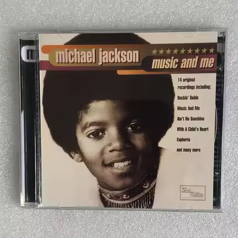 Classic R&B MJ Michael Jackson Music CD Music and Me Album Up Again Music Record Cosplay Walkman Car