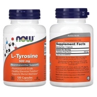 NOW Foods L-Tyrosine 500 mg Extra Strength 750 mg