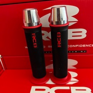 MERAH HANDLE GRIP RCB+JALU / RCB HANDLE/HANFAT ORI RCB HG66 RACING BOY MALAYSIA (red)
