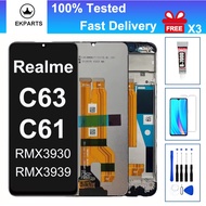 6.75" LCD For OPPO Realme C61 C63 C65S RMX3939 RMX3930 Display Touch Screen Digitizer Assembly With 