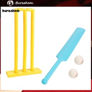 BUR_ Kids Cricket Play Kit Fun Cricket Game for Children Kids Cricket Set for Beginners – Bat Stumps