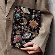 Shockproof Star Element Basic Pad Case Leopard Print Protective Case Compatible With IPad 10.2 Inch 