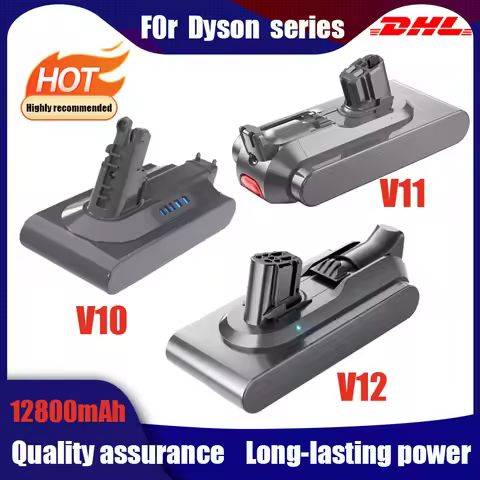 For Dyson V10 V11 V12 Battery 6800/9800/12800 mAh 25.2V Battery Compatible With SV20 SV35 SV46 Vacuu