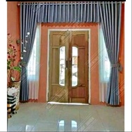 Hordeng 1 Paket Jendela Dan Pintu Gorden Tinggi230 25Gorden  Poni Satu Set Gorden Jendela Ruang Tamu