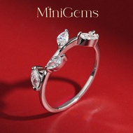 MiniGems แหวนเงินแท้ 925 เพชรสวิส(CZ) แหวนคู่ แหวนแต่งงาน แหวนผู้หญิง แหวนผู้ชาย 07757