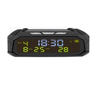 Solar Car Clock Car Automatic Clock Car Automatic Clock Car Thermometer Automatic Multifunctional Cl