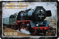 Retro Tin Sign - Steam Train Nostalgia 50 3610-8 - Nostalgia Decorative Sign as a Gift Idea for Rail