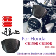 Carbon fiber Windshield cb300r For HONDA CB300R CB150R 2019-2024 Motorcycle windscreen Deflector Ext