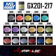 Mr Hobby GX201 - GX217 Mr Metallic Color GX Metal Black Red Yellow Blue Green Purple Silver Gold Pea