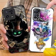 Alice in Wonderland Cheshire cat 04 Glass Phone Case For Xiaomi POCO X3 X4 GT NFC X5 X6 PRO 5G F3 F4