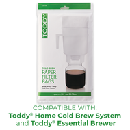 Toddy Toddy® OS Paper Filter Bags Toddy Paper Filter Bags Home Model Filters Natural THMPF20 20-Pack