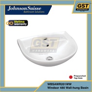 Johnson Suisse Wall Hung Wash Basin Sink Windsor 480 Bathroom Sink Bathroom Basin Toilet Sink Basin 