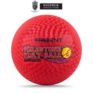 Trident Milestone Playground Ball Dodgeball - Red (8.5”)