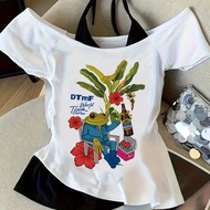 Bad Bunny Crop Top - Harajuku Grunge Style