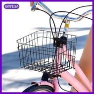 [Iniyexa] Bike Basket Lightweight Bike Storage Basket for Shopping Folding Bikes