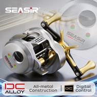 Reel Pancing SEASIR DC Alloy– Jenis Drum Bulat dengan Kawalan Digital (DC), Ultraringan (166g), Gear