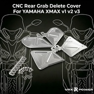 For YAMAHA XMAX300 v1 v2 v3 Motorcycle CNC Rear Grab Delete Cover Accessories