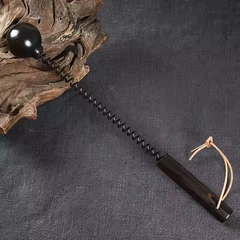 36CM Purple Sandalwood Round Ball Riding Crop Horse Whip,Handwork Make Spanking Paddle Whip,Knight E