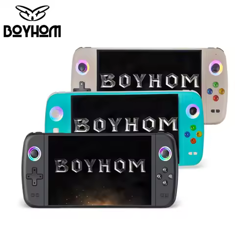 BOYHOM 7 Inch 1024*600 IPS Screen M27 Handheld Game Console Joystick RGB Lightning Retro Video Game 