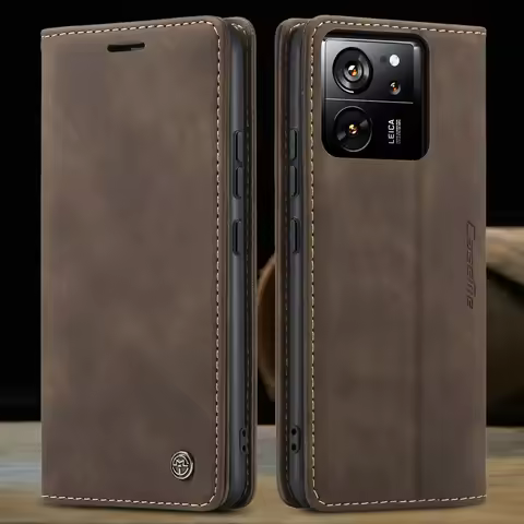 Leather Magnet Wallet Case for Xiaomi 15T 14T 13T Pro 5G Luxury Capa Phone Redmi Note 13 14 15 Pro P