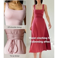 Fashionable Summer Dress for Women Accentuate Your Waist with Thick Shoulder Straps