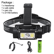 Asafee B40 500LM XPG2 +COB LED white light Powerful Ultra Bright Headlight Outdoor Camping Headlight