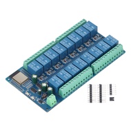 Relay Module Board 16 Channel for ESP32-WROOM Relay Development Board for Smart Home DC5-12V Relay M