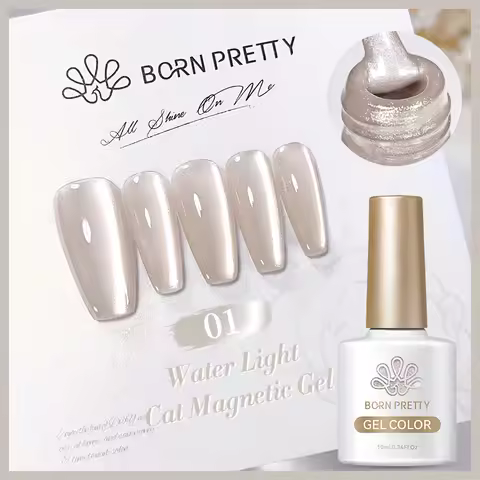 BORN PRETTY Cat Magnetic Water Light Gel Nail Polish Skin Nude Semi Permanent Moonlight Magnetic Gel
